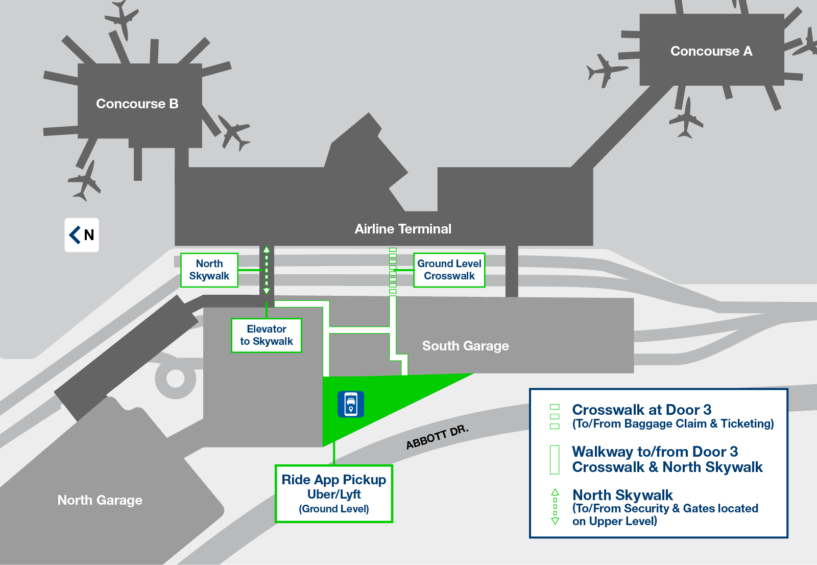 Ride App Pickup | OMA Omaha Eppley Airfield