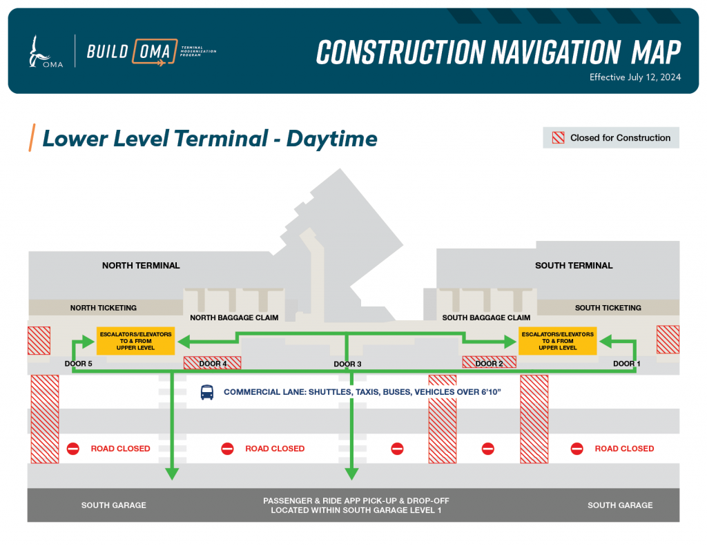 Build OMA Lower Level Terminal - Daytime - July 12, 2024