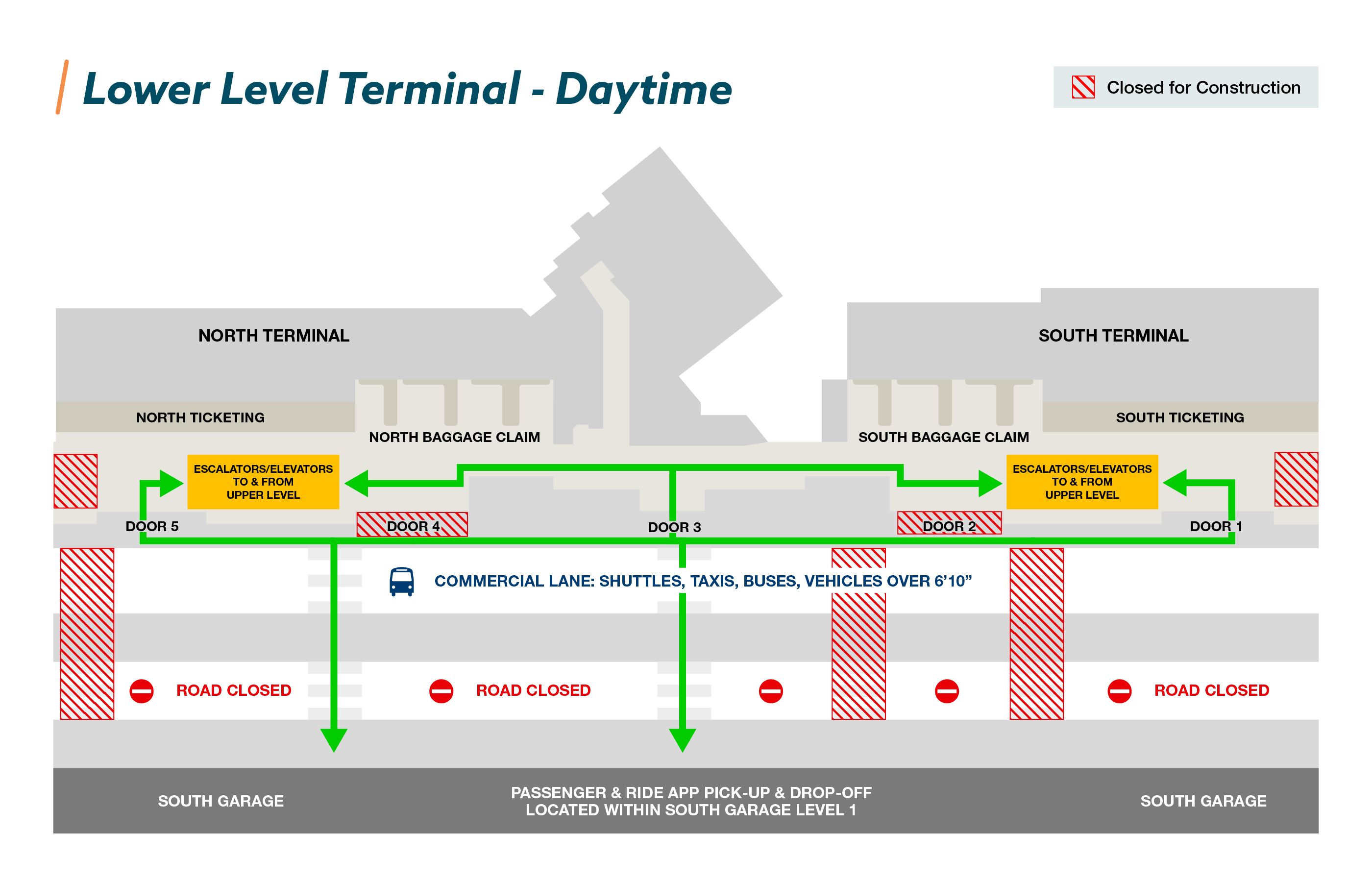 Lower Level Terminal - Daytime | Build OMA Navigation Map