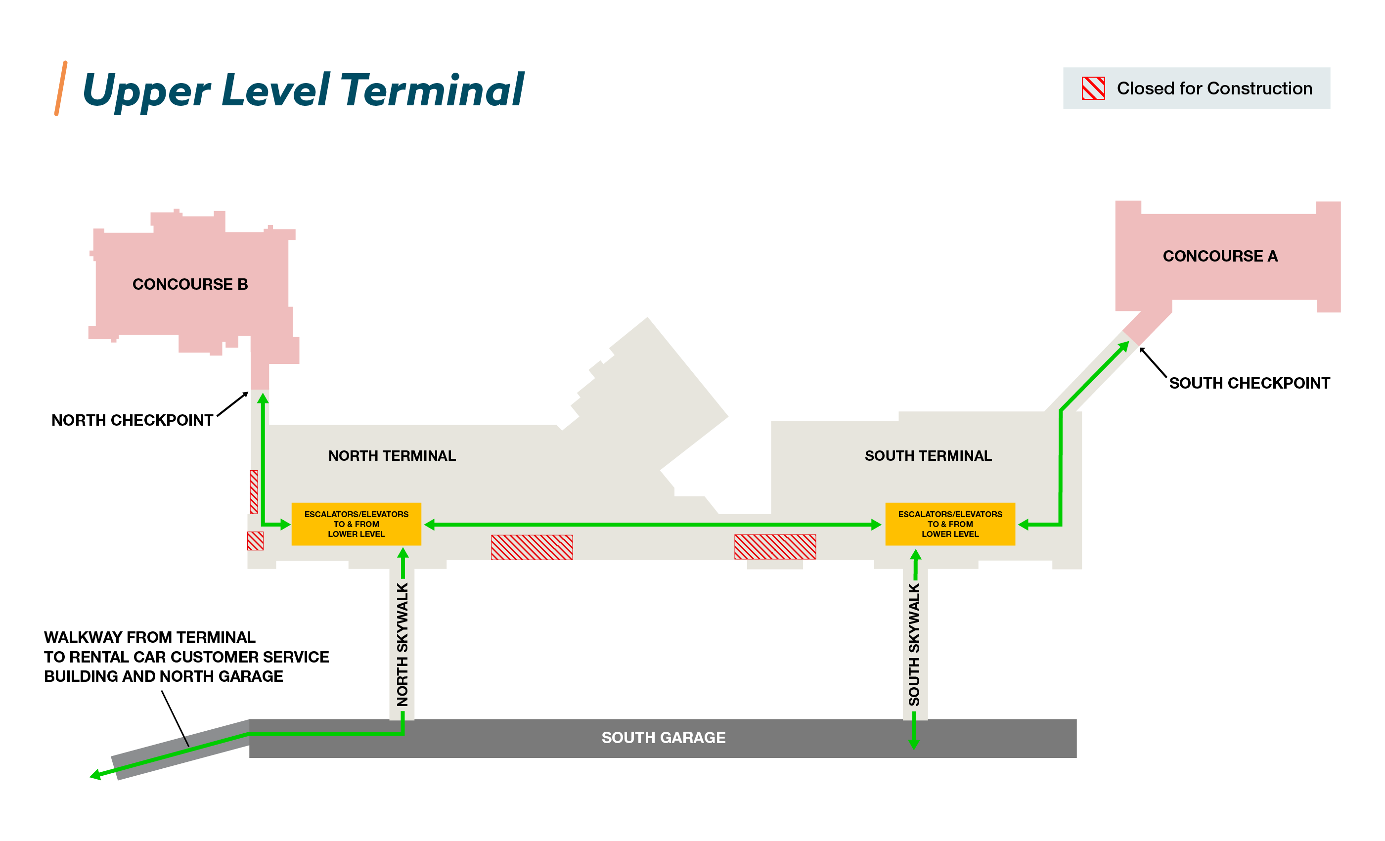 Upper Level Terminal | Build OMA Navigation Map