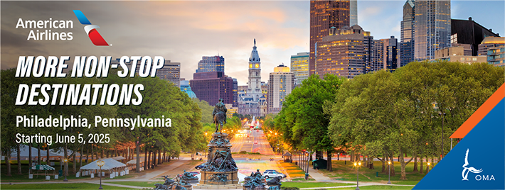 American Airlines OMA to PHL Philadelphia | Starting June 5, 2025