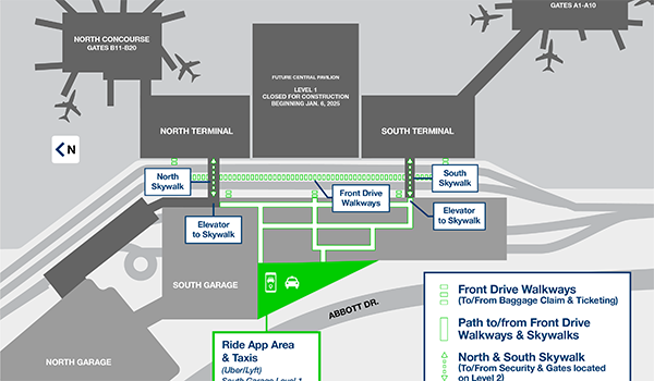 OMA Ride App and Taxis Pick-up/Drop-off Area | January 6, 2025