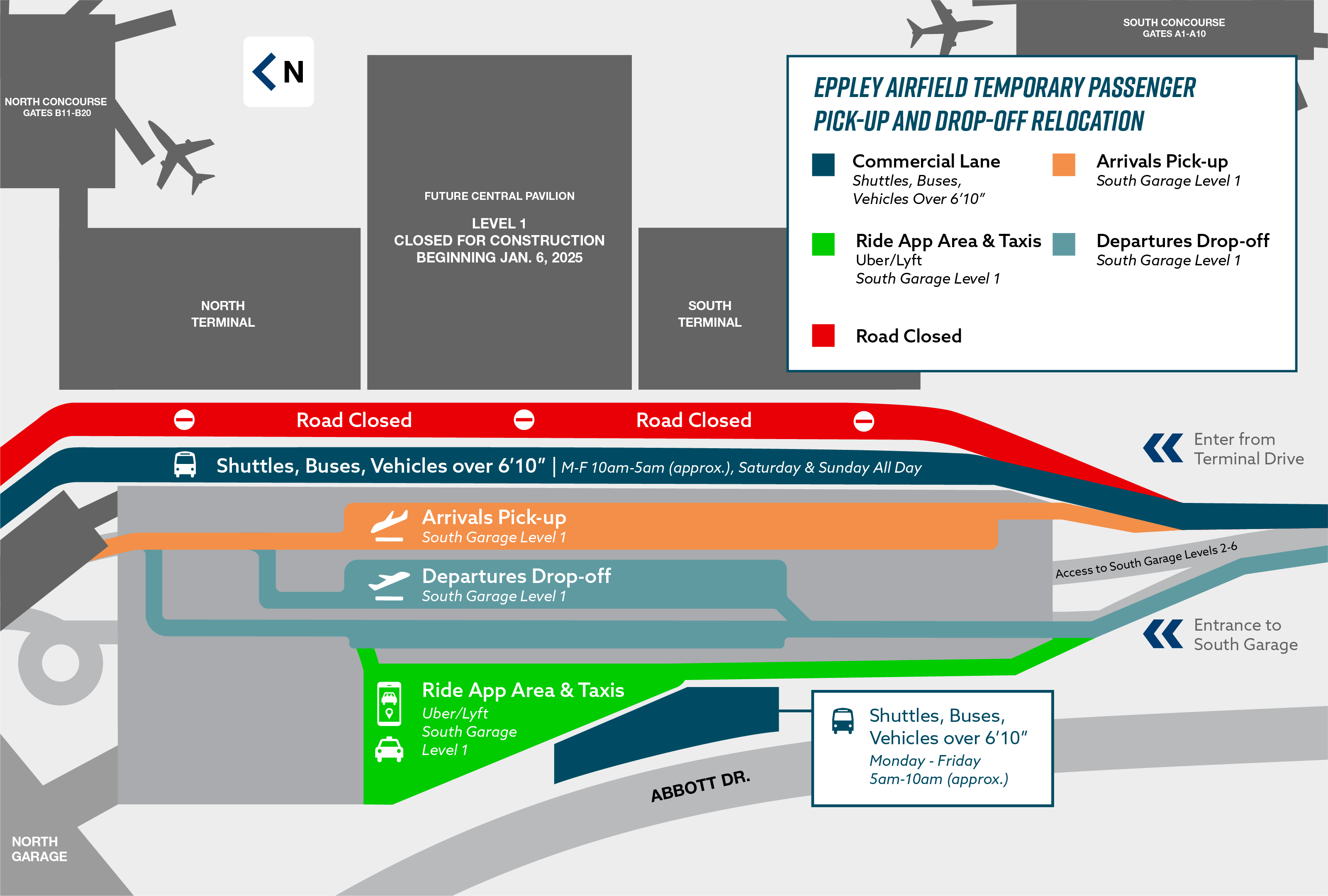 OMA Passenger Pick-up/Drop-off | January 6, 2025