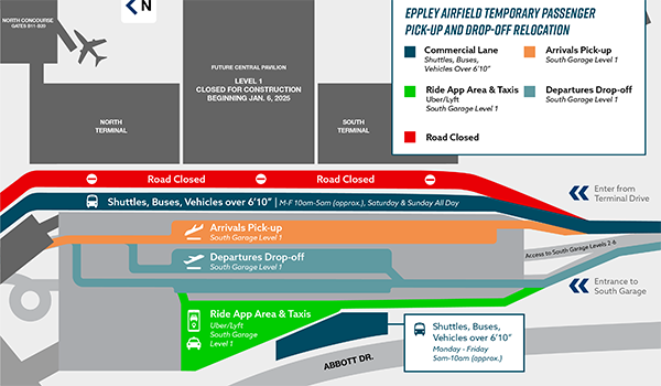 OMA Passenger Pick-up/Drop-off | January 6, 2025