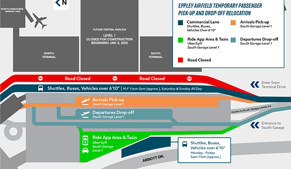 OMA Passenger Pick-up/Drop-off | January 25, 2025